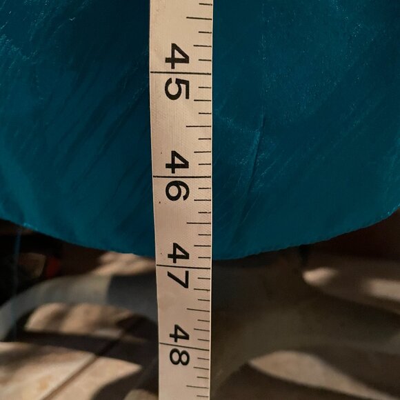 MAGGY LONDON TEAL WRAP DRESS, SIZE 12, 100% SILK - Picture 7 of 7